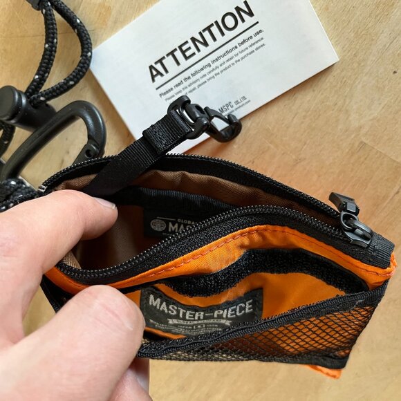 Master-Piece Nylon & Mesh Sacoche / Neck Wallet, Brand New - Picture 6 of 8